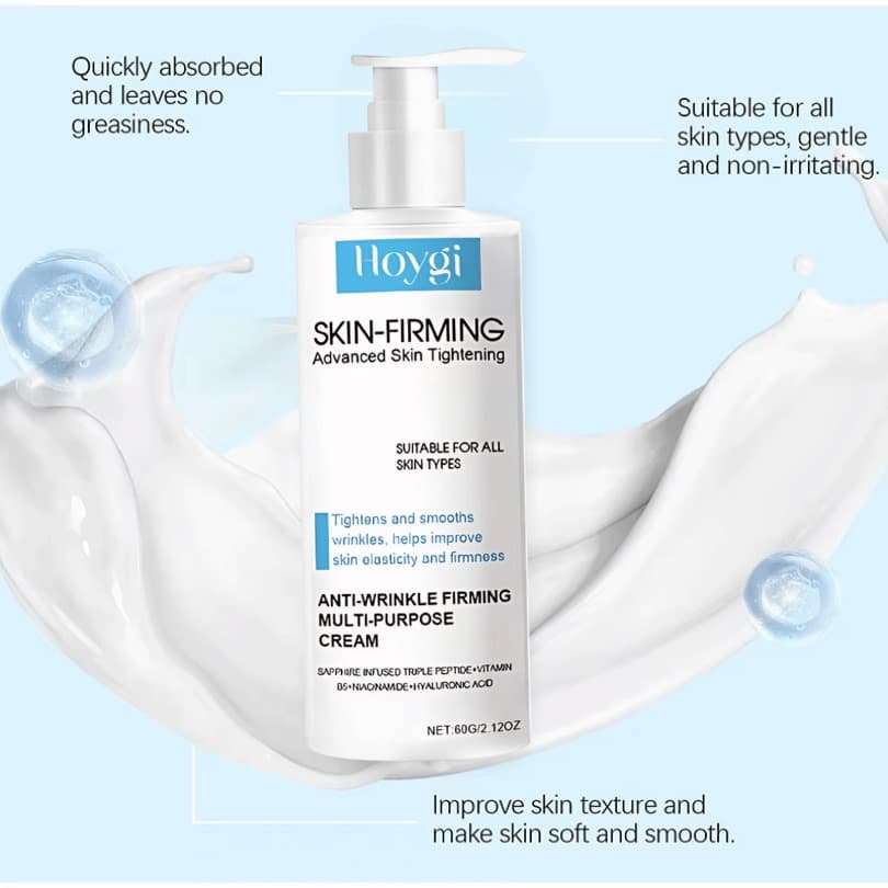 Crema Hoygi Skin-Firming · péptidos, niacinamida y ácido hialurónico · 60 g
