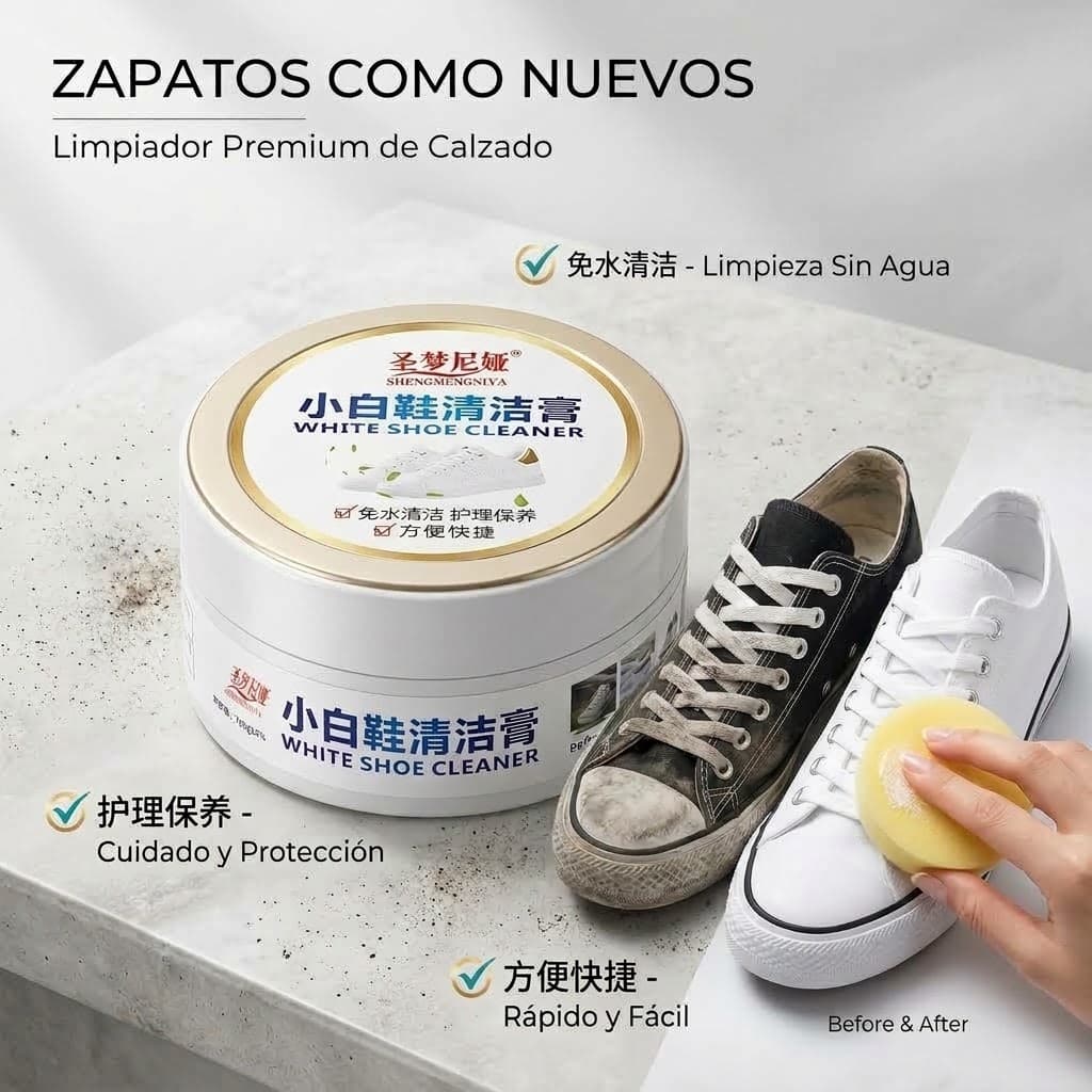 CREMA LIMPIADORA DE ZAPATOS BLANQUEADOR
