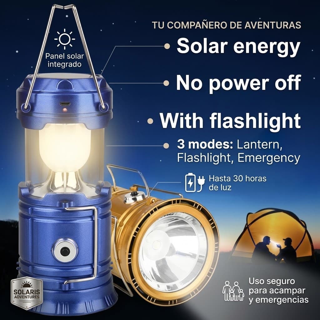 LED Solar Camping Lantern