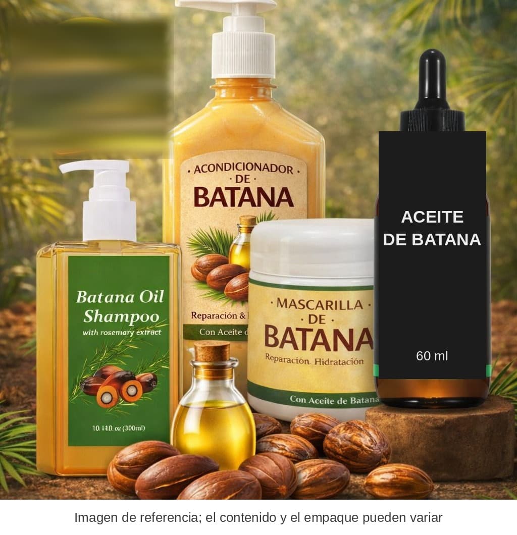 Kit Batana: shampoo, acondicionador, mascarilla y aceite