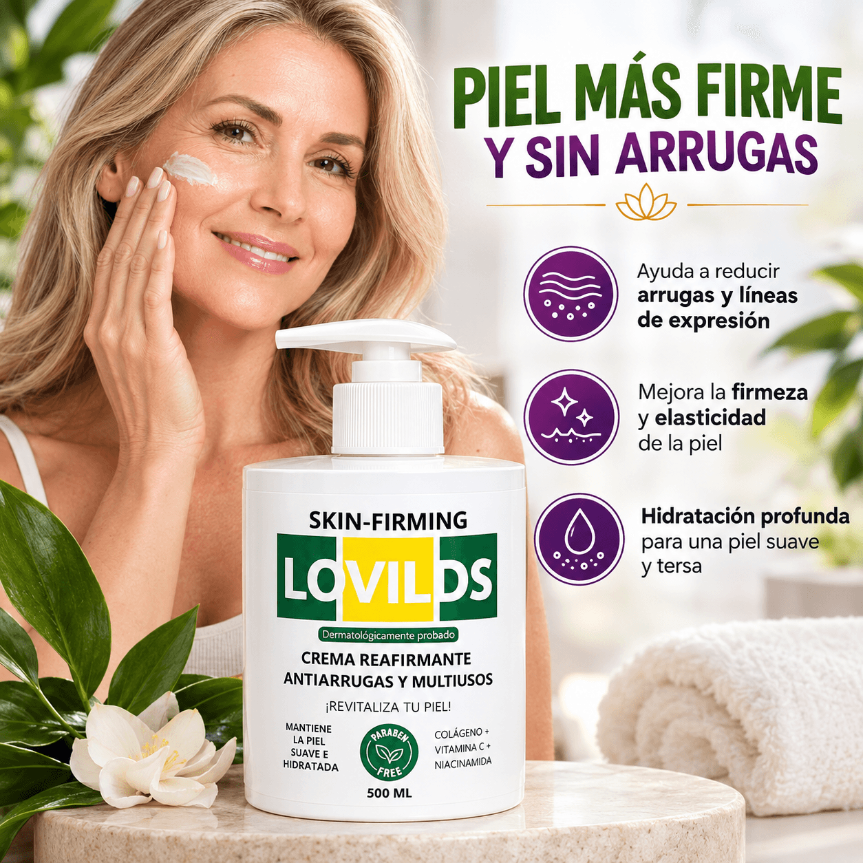 CREMA REAFIRMANTE LOVILDS 500ML
