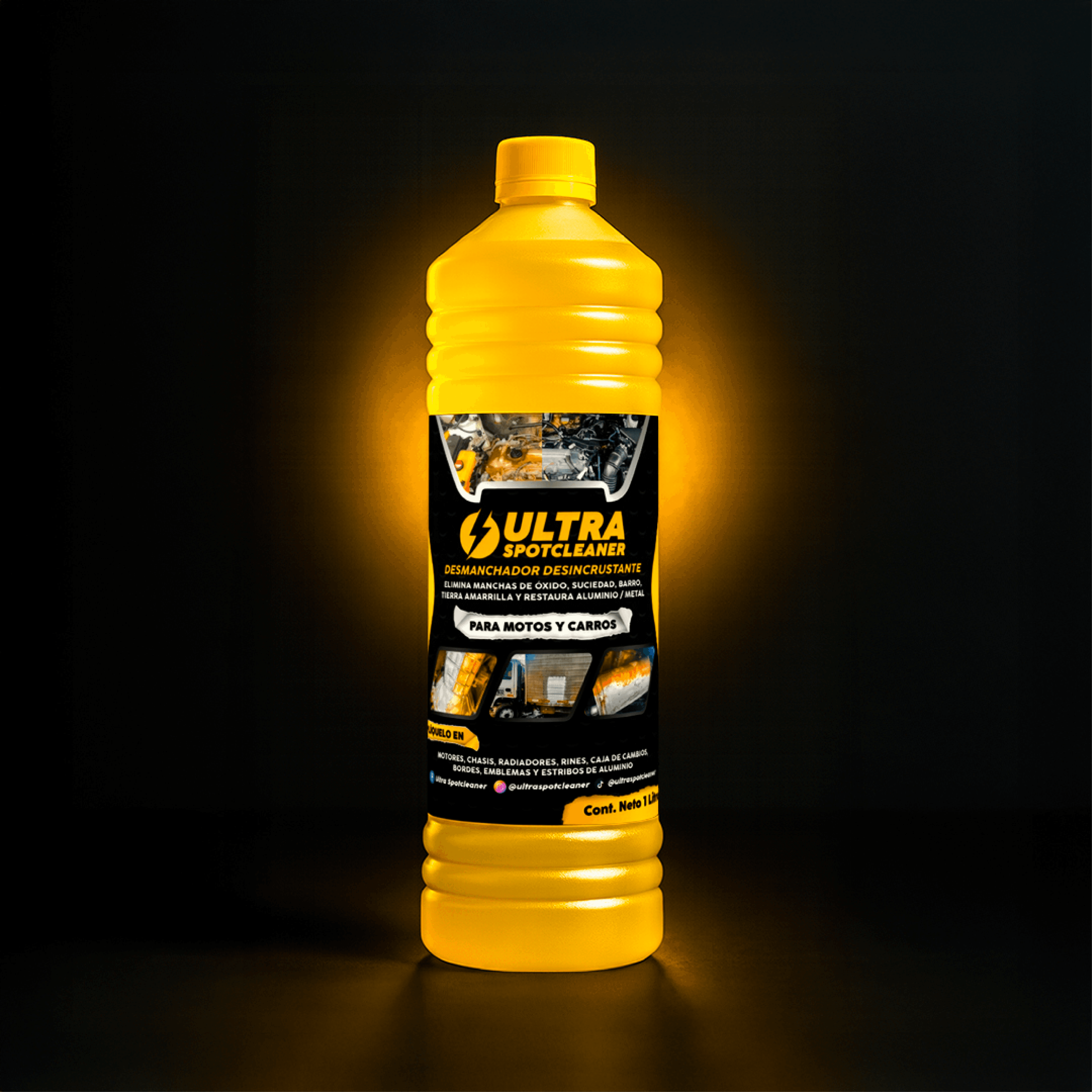 Ultra Spotcleaner · desmanchador desincrustante para motos y carros · 1 litro