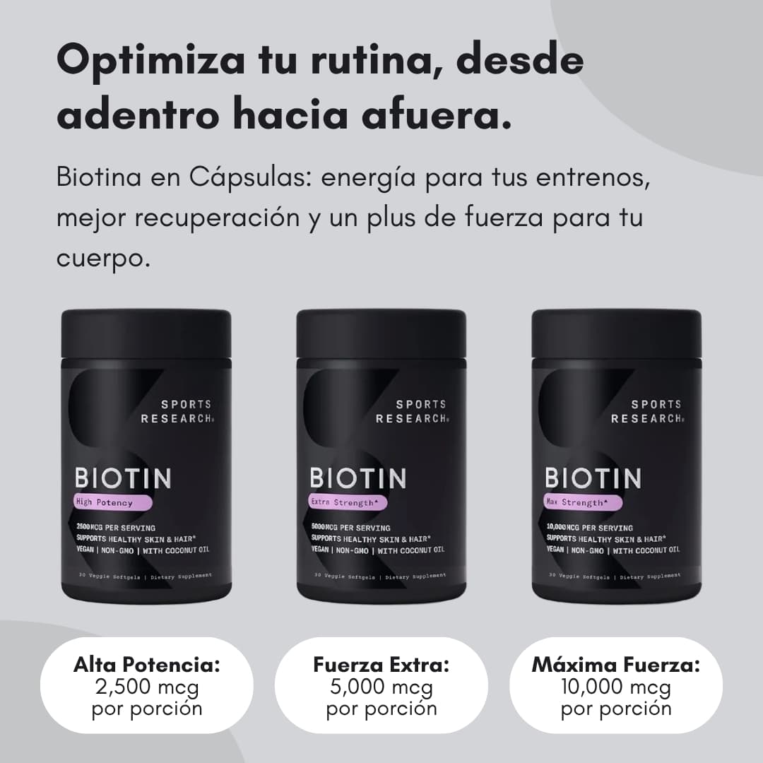 SUPLEMENTO DE BIOTINA SPORTS RESEARCH