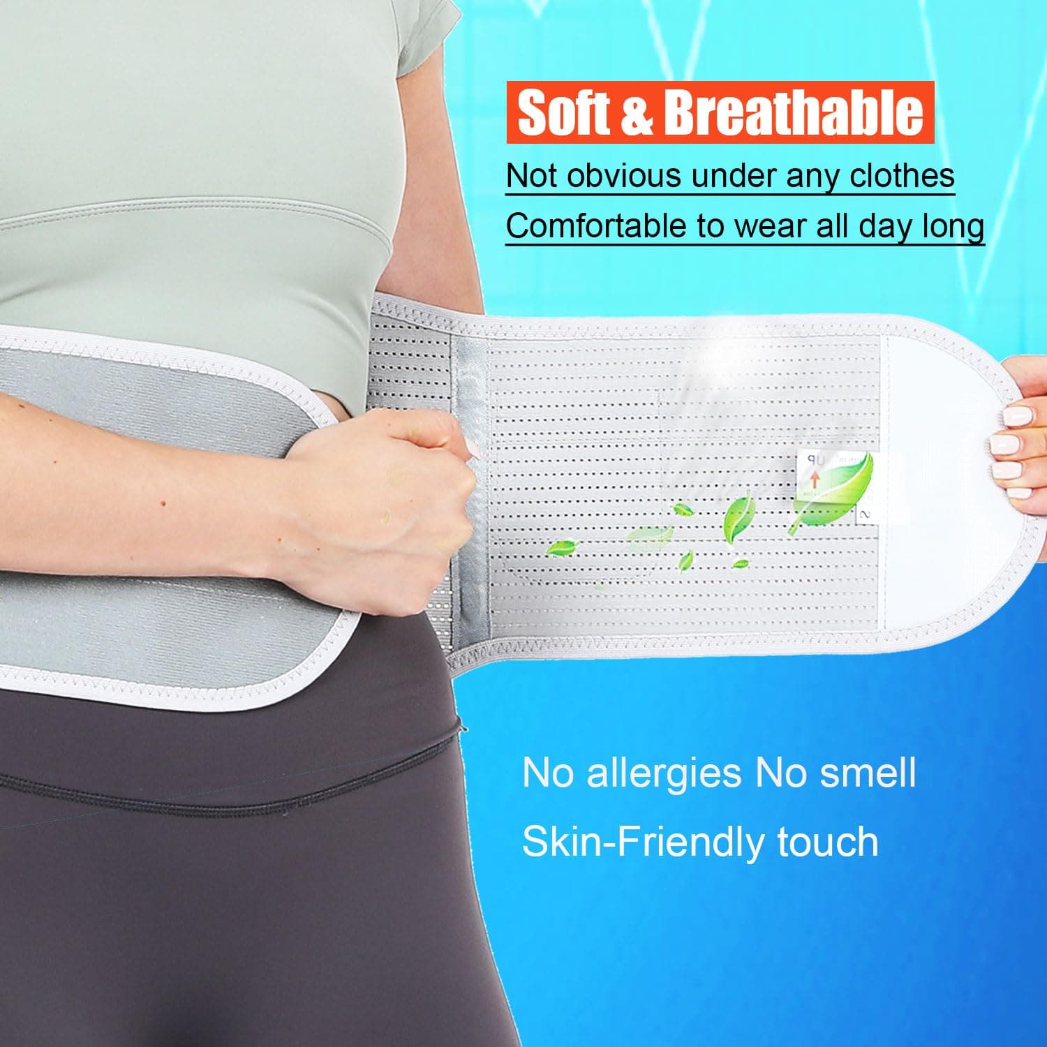 faja de soporte lumbar ajustable.