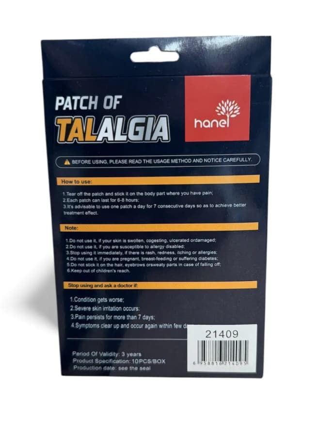 parches de talón x10
