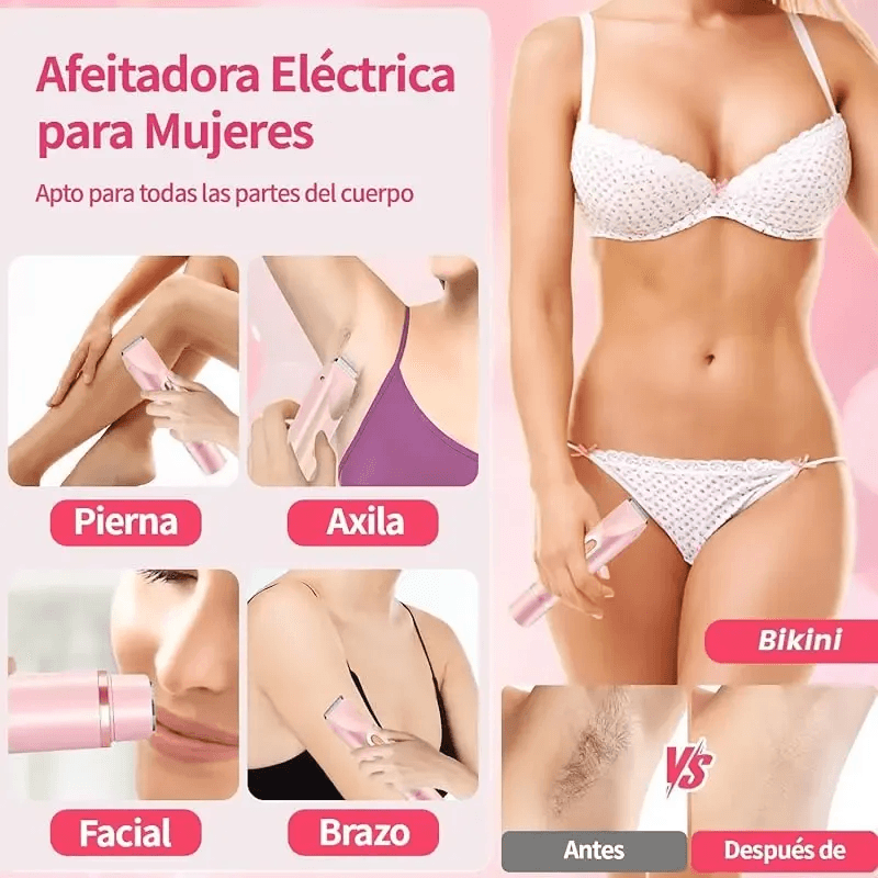 depiladora eléctrica doble cabezal