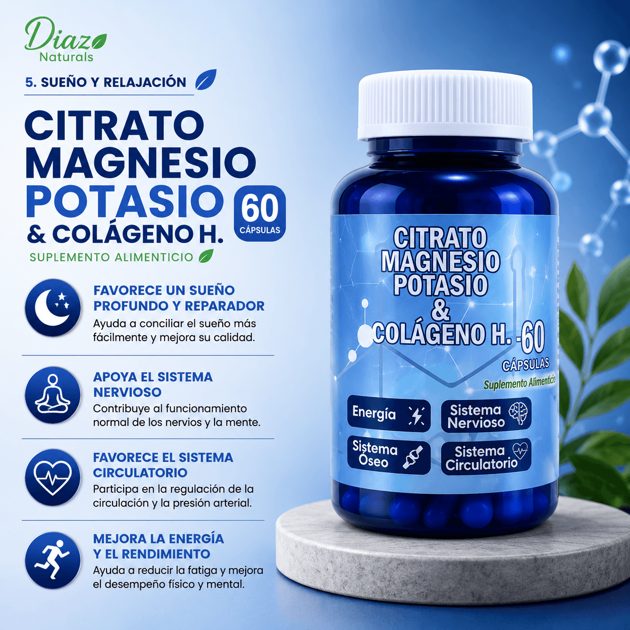 CITRATO DE MAGNESIO + POTASIO + COLÁGENO