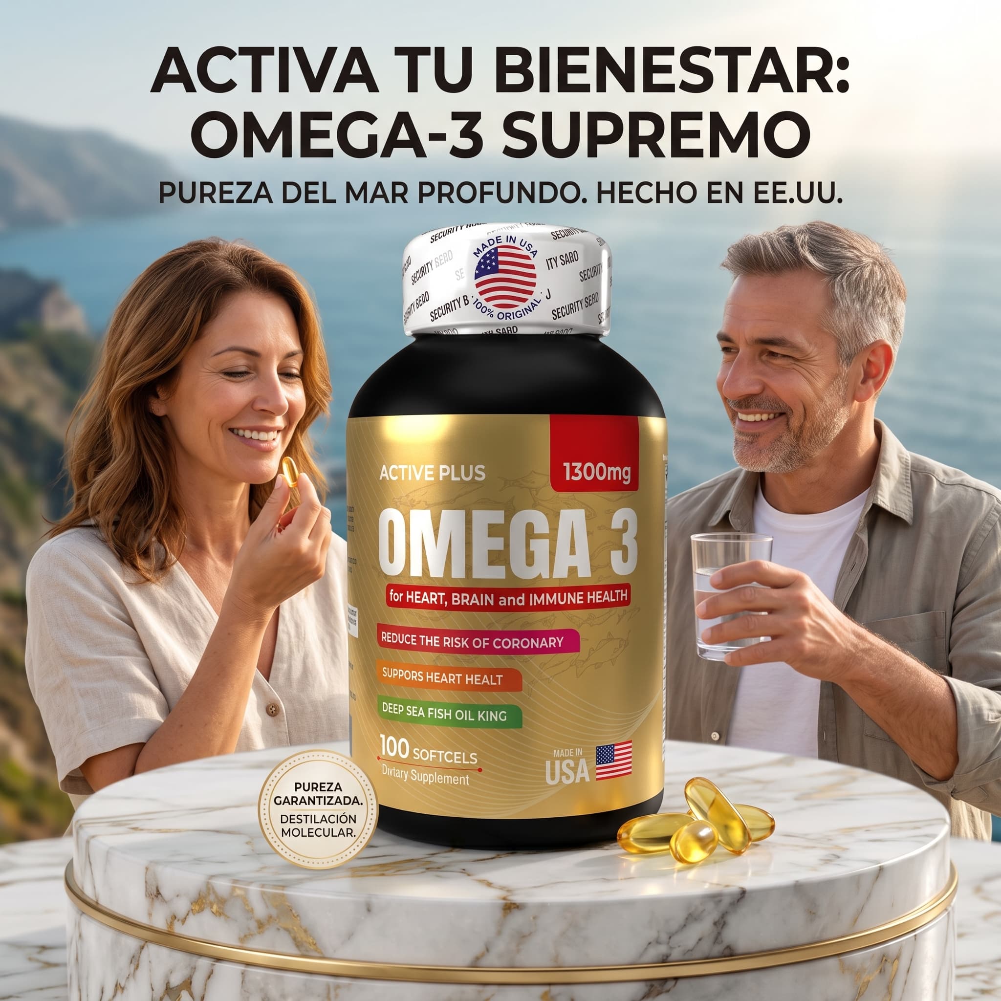 Omega 3 americano x 100 sofgels