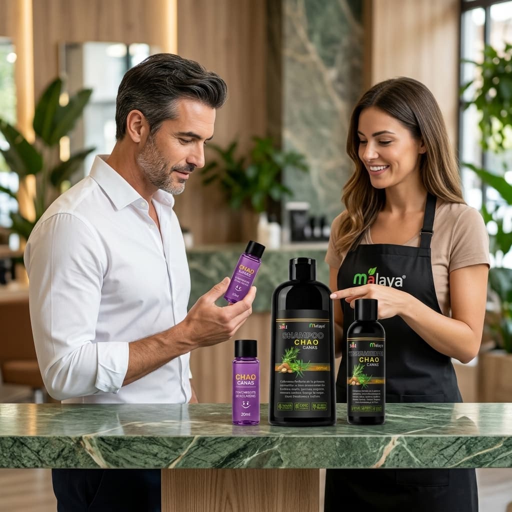 CHAO CANAS – Shampoo Repigmentador con Colágeno, Biotina y Vitamina E
