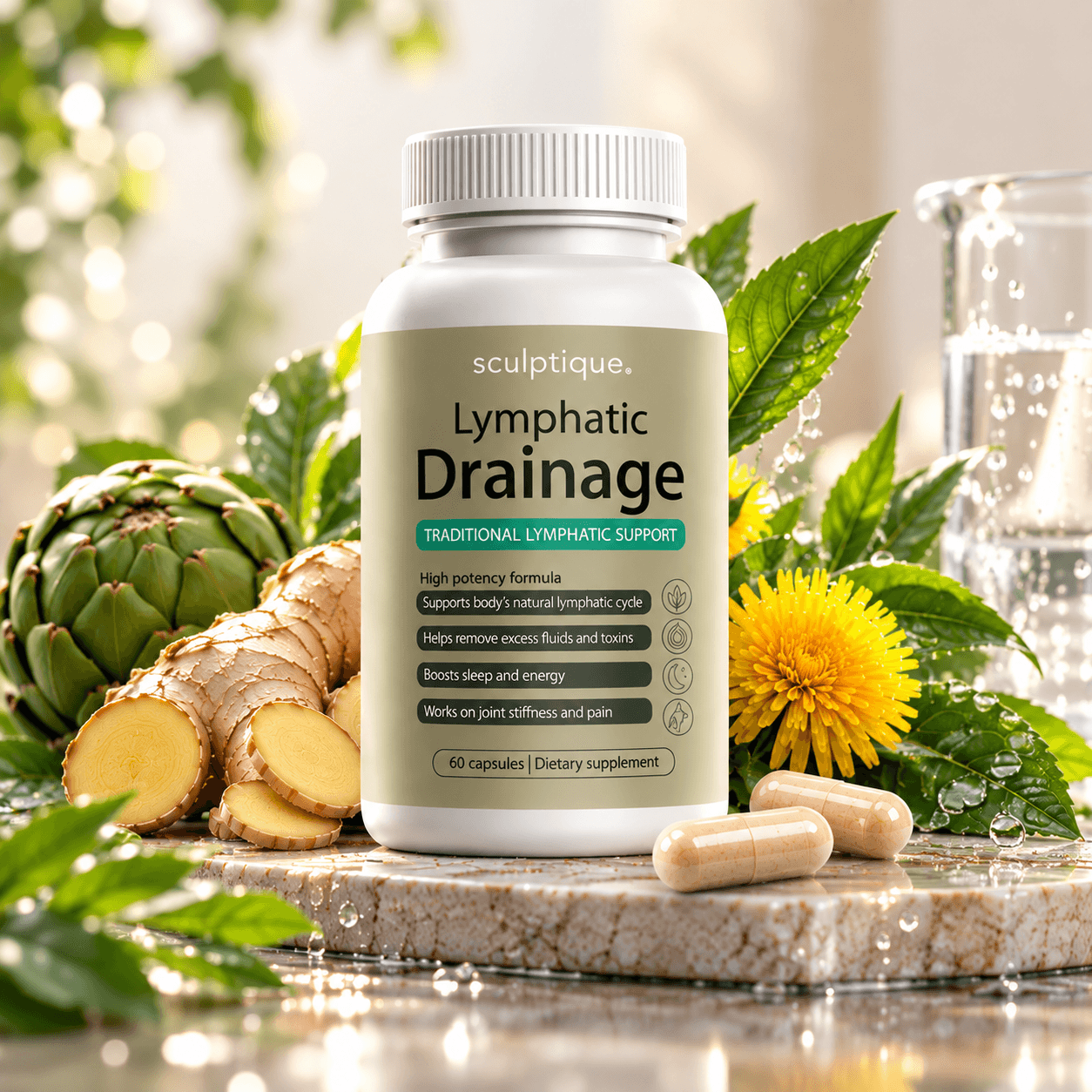 Sculptique Lymphatic Drainage Cápsulas