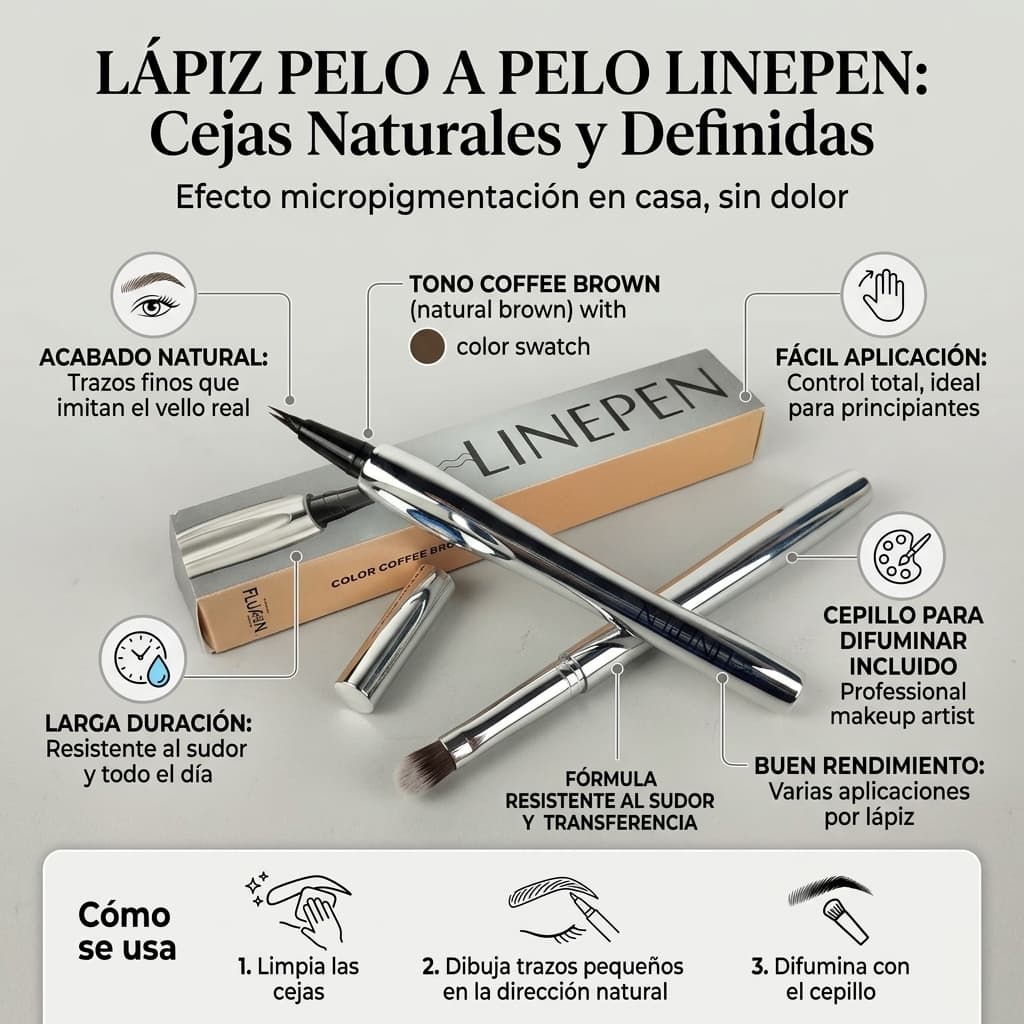 Lápiz Pelo A Pelo Linepen !! 2x1